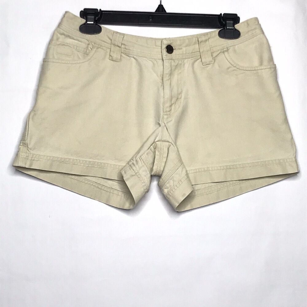 Patagonia Organic Cotton Canvas Shorts Womens Size 4 Stand Up Climbing Beige